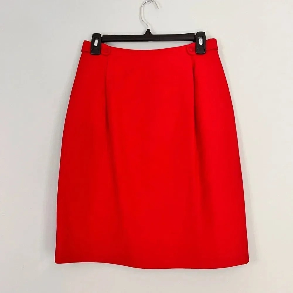 Talbots‎ Red Skirt Size 8 petite